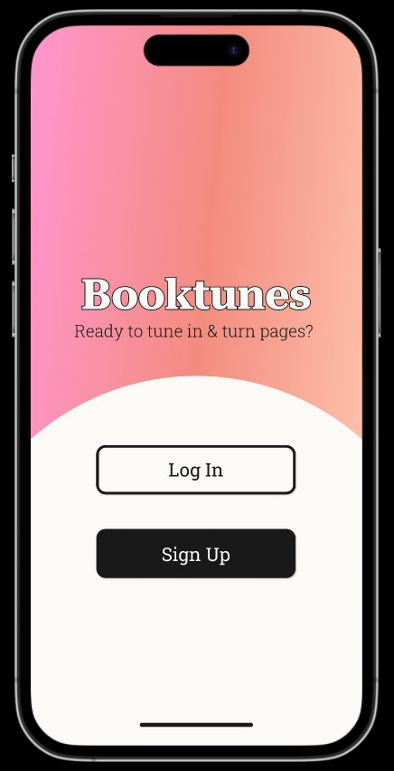 A picture showing the onboarding screen of the finished prototype.